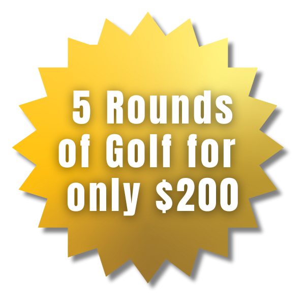 5 Rounds of Golf for only 200