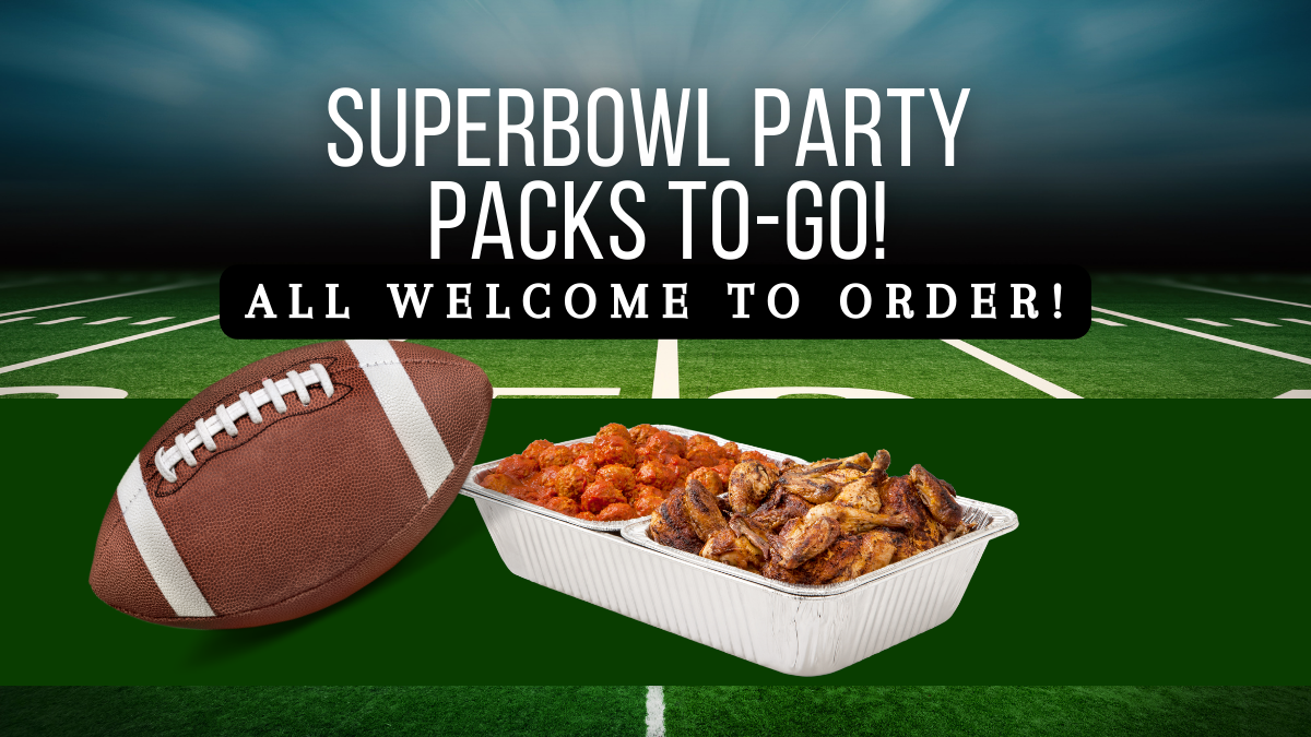 Super Bowl Party Packs Available To-Go